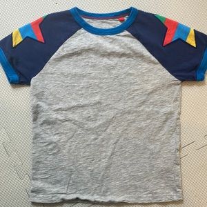 Tea Collection star appliqué shirt 7-8Y
